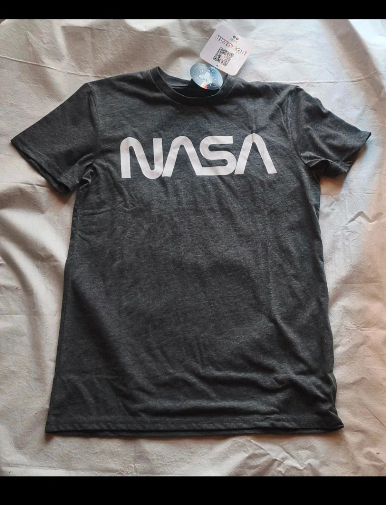 Camiseta NASA Gris Antracita (Nueva con Etiqueta) popgear